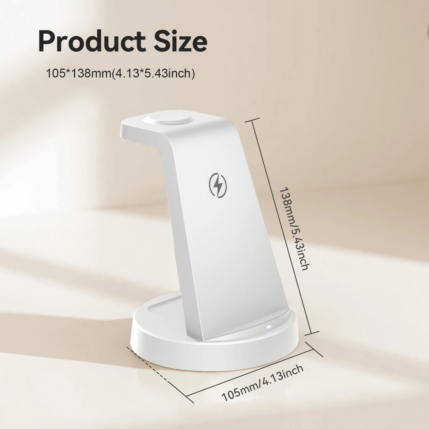 3 In 1 Magnetic Wireless Charger Stand 15W Fast Charging Dock Station Phone Holder For iPhone 17 16 15 14 Airpod Watch