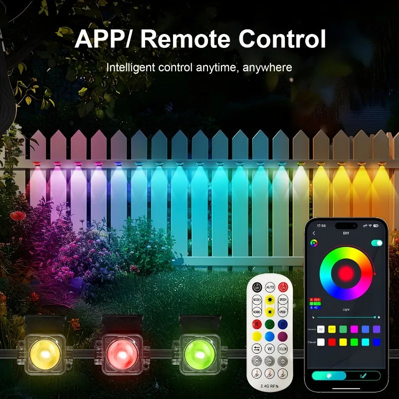 Smart outdoor string lights Permanent RGBIC lamps IP67 waterproof Suitable for gifts, garden lights, garden decorations