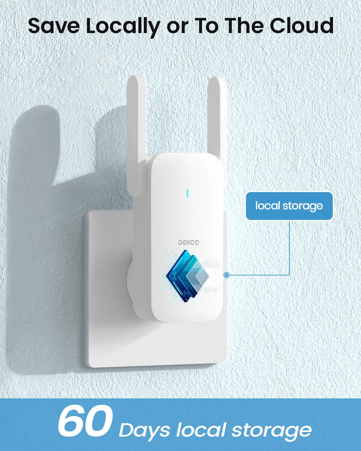 Dekco 5MP Ultra HD WiFi Video Doorbell Outdoor Camera PIR Motion Detection 2-Way Audio IP66 Wireless Door Bell Support Alex