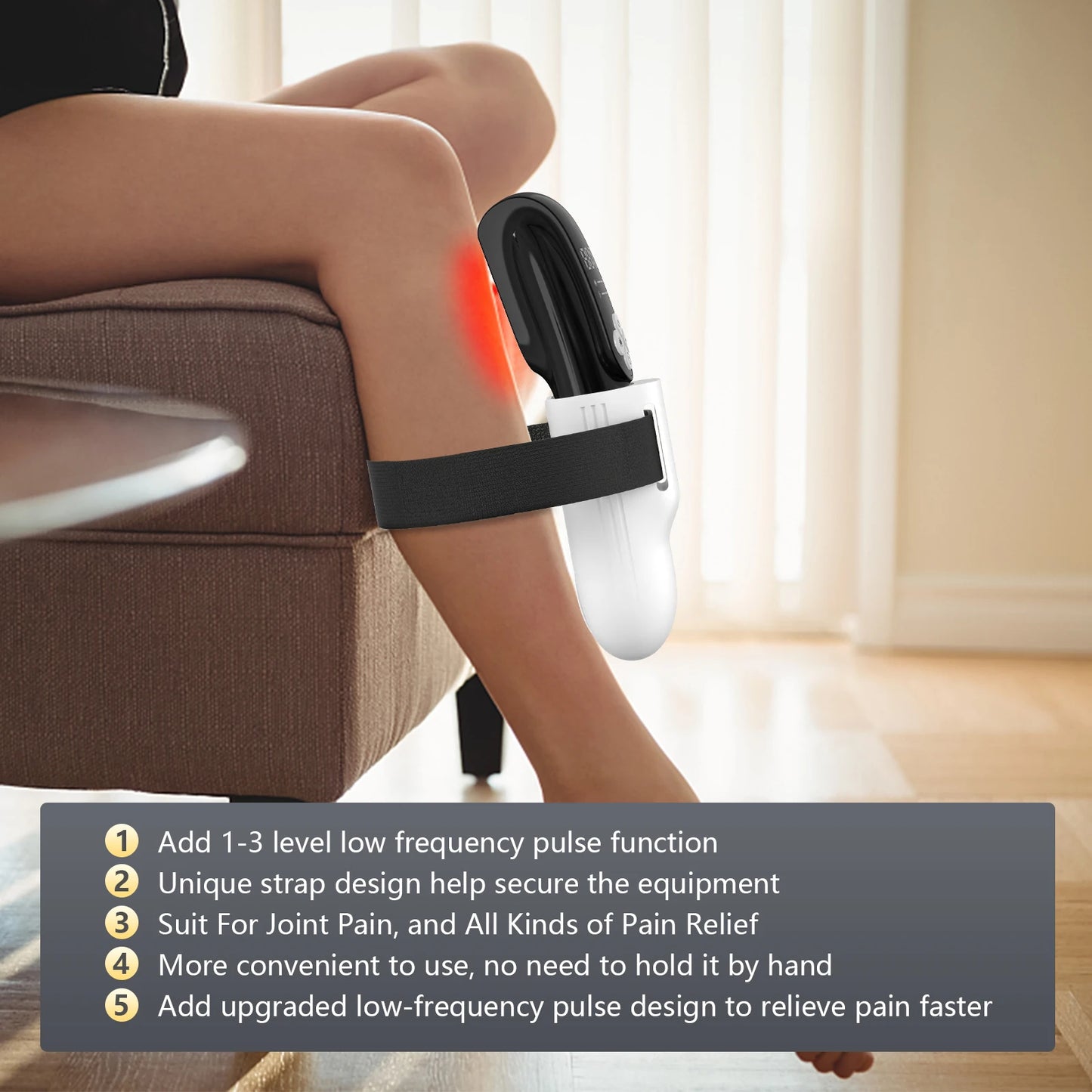 KTS 4x808nm Diodes LLLT Device for Arthritis Frozen Shoulders for Body Pain Relief Tennis Elbows Knees Back Pain Muscle Recovery