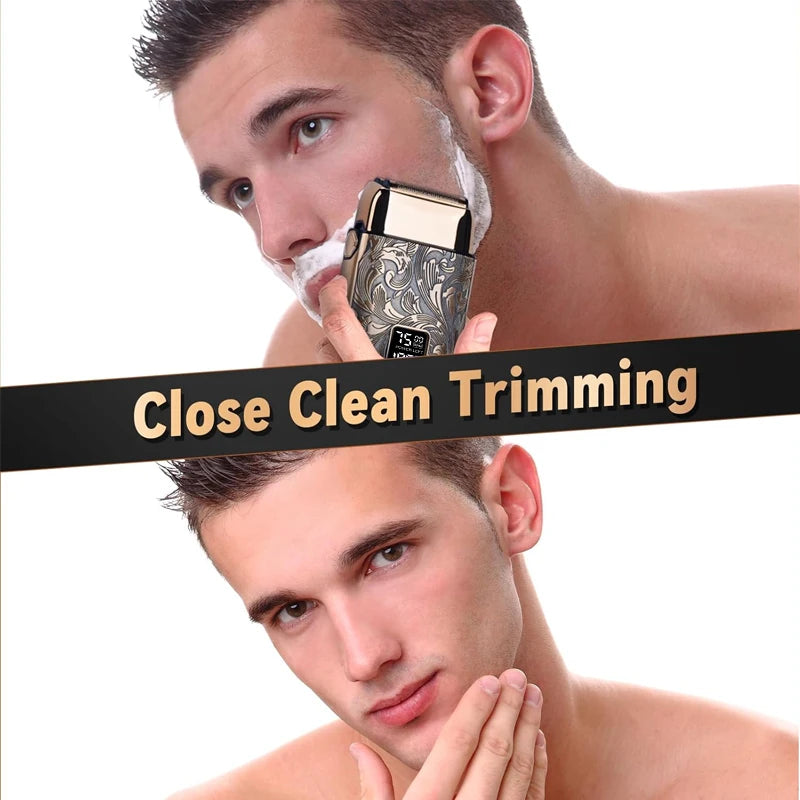 Ufree Close Shave Electric Foil Shavers for Men, 3-Speed Electric Razor, Bald Head Shavers, Face Shaving Beard Trimmer with LCD