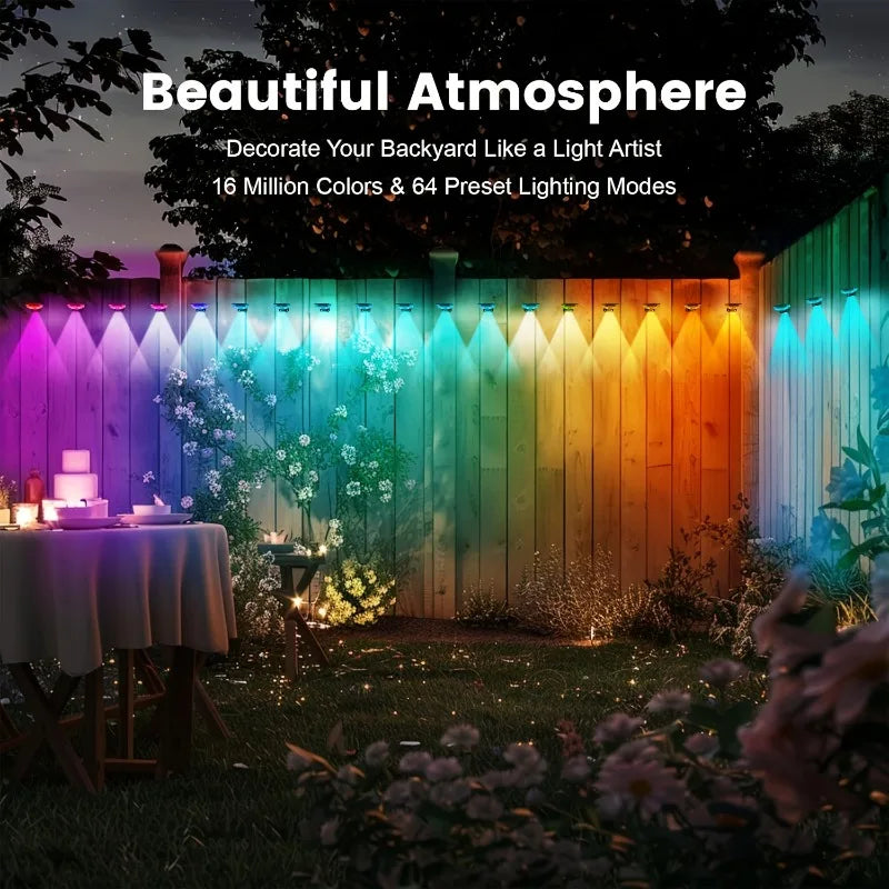 Smart outdoor string lights Permanent RGBIC lamps IP67 waterproof Suitable for gifts, garden lights, garden decorations