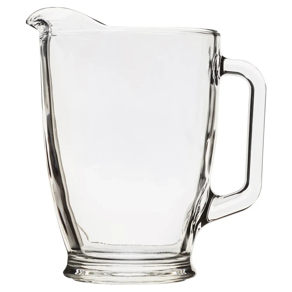 7 Piece Glass Pitcher and Cooler Glass Set Perfect Summer Entertaining and Everyday Use Clear Beverage Serving Set