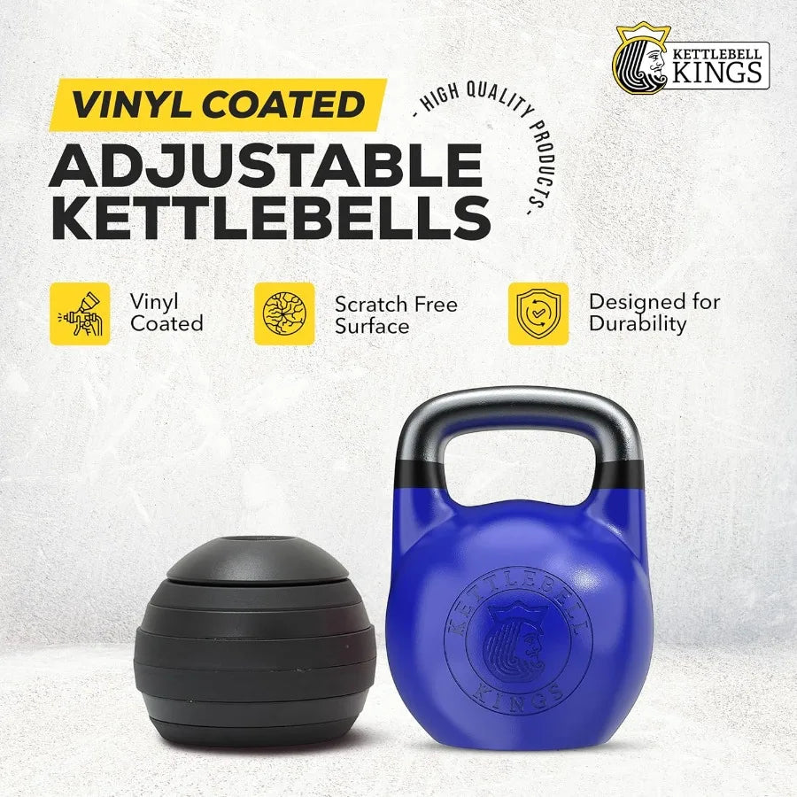 Kettlebell Kings Competition Kettlebells Weight (33mm handle) 14 KG | Hand weights Workout Gym Equipment & Strength training set