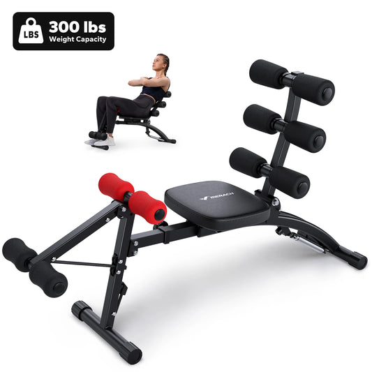MERACH Ab Machine Multi-Functional Adjustable Ab Trainer Workout Bench for Home Gym Sit Up Machine for Abdominal Exercise Chair