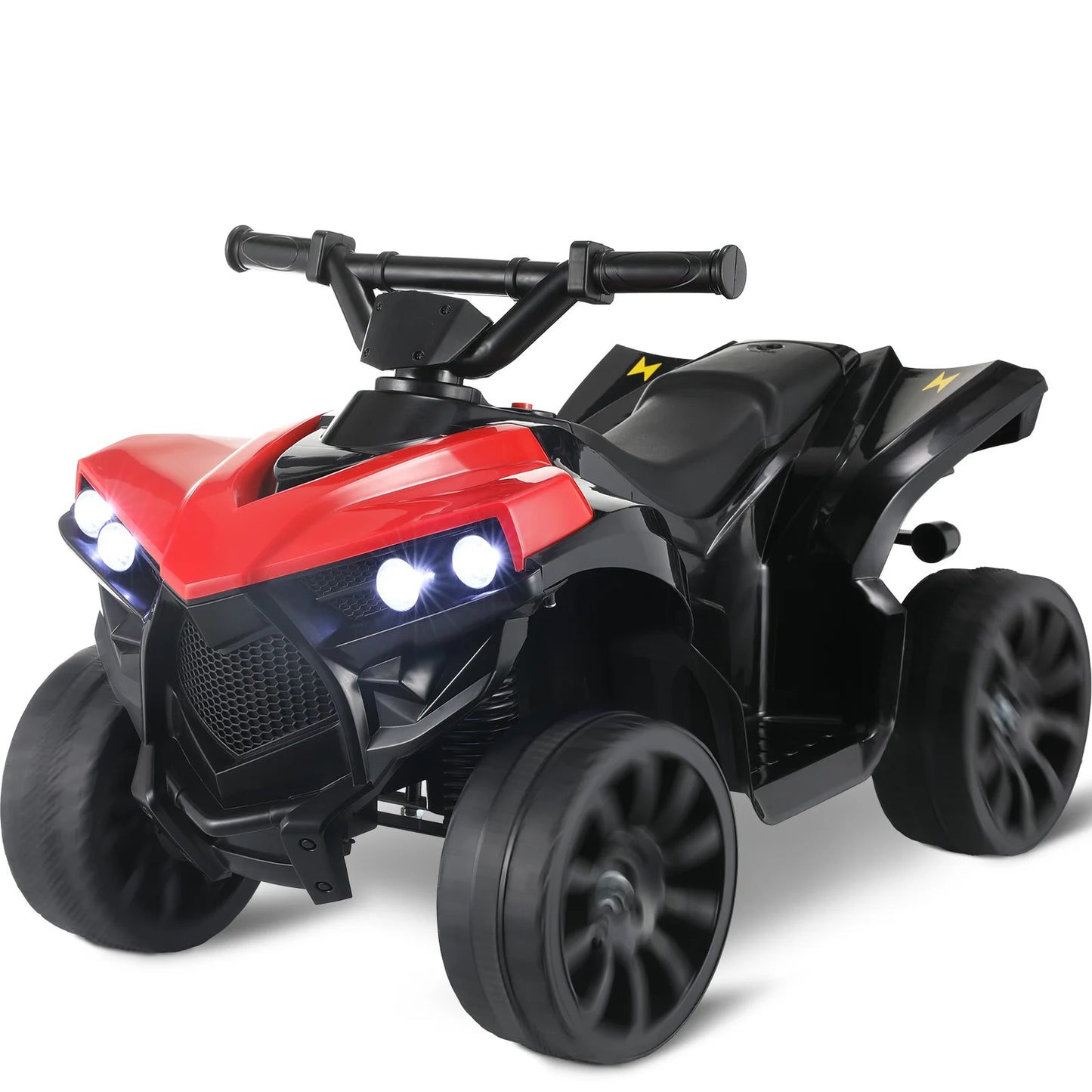 Kids Electric Car, 6V Toddler ATV  Ride-On Toy, 4-Wheel Battery Powered Motorbike for Kids 1-6 Years Old, In/Outdoor Playroom