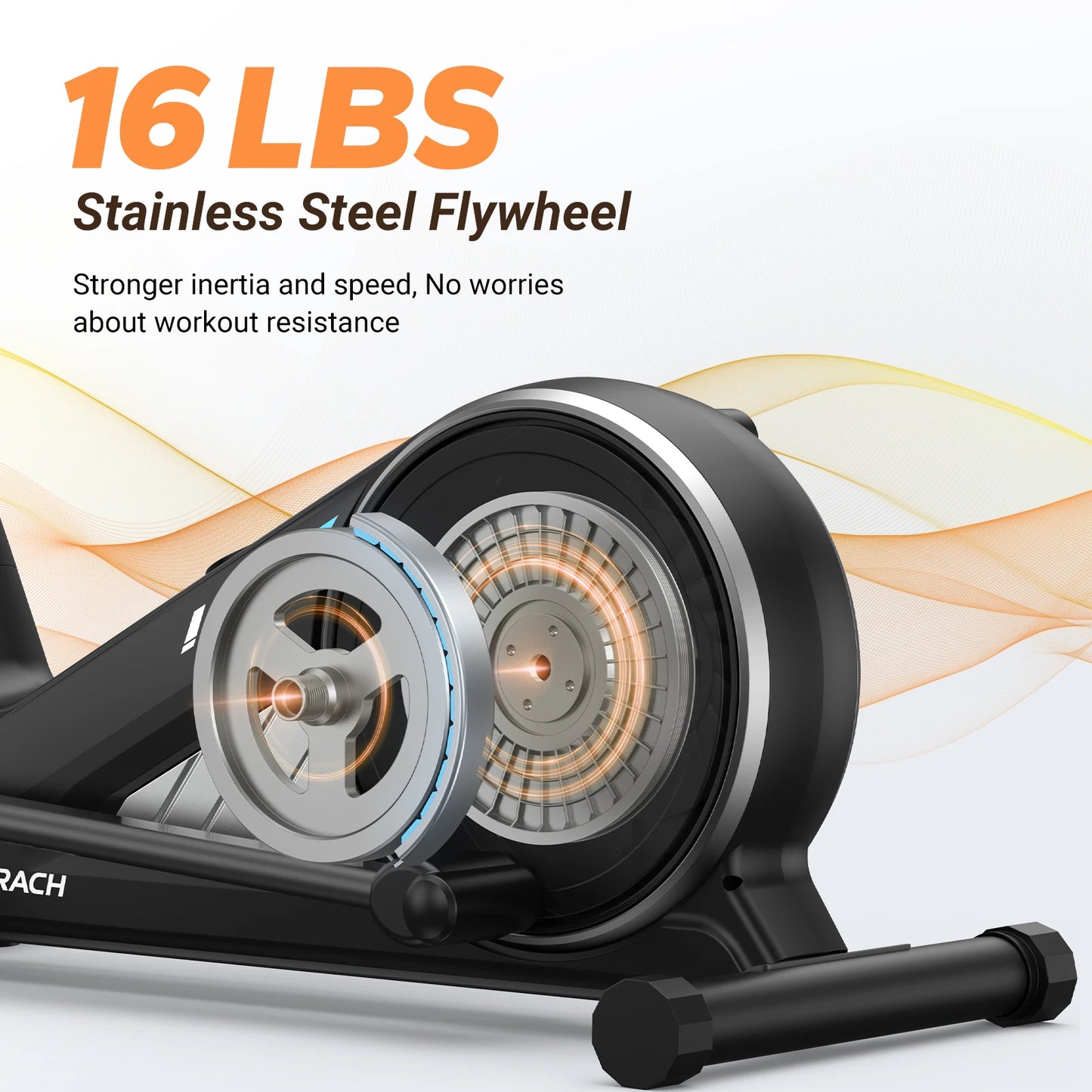MERACH Elliptical Machine Elliptical Machine Home Hyper-Quiet Magnetic Drive System 16Levels Adjustable Resistance MERACH App