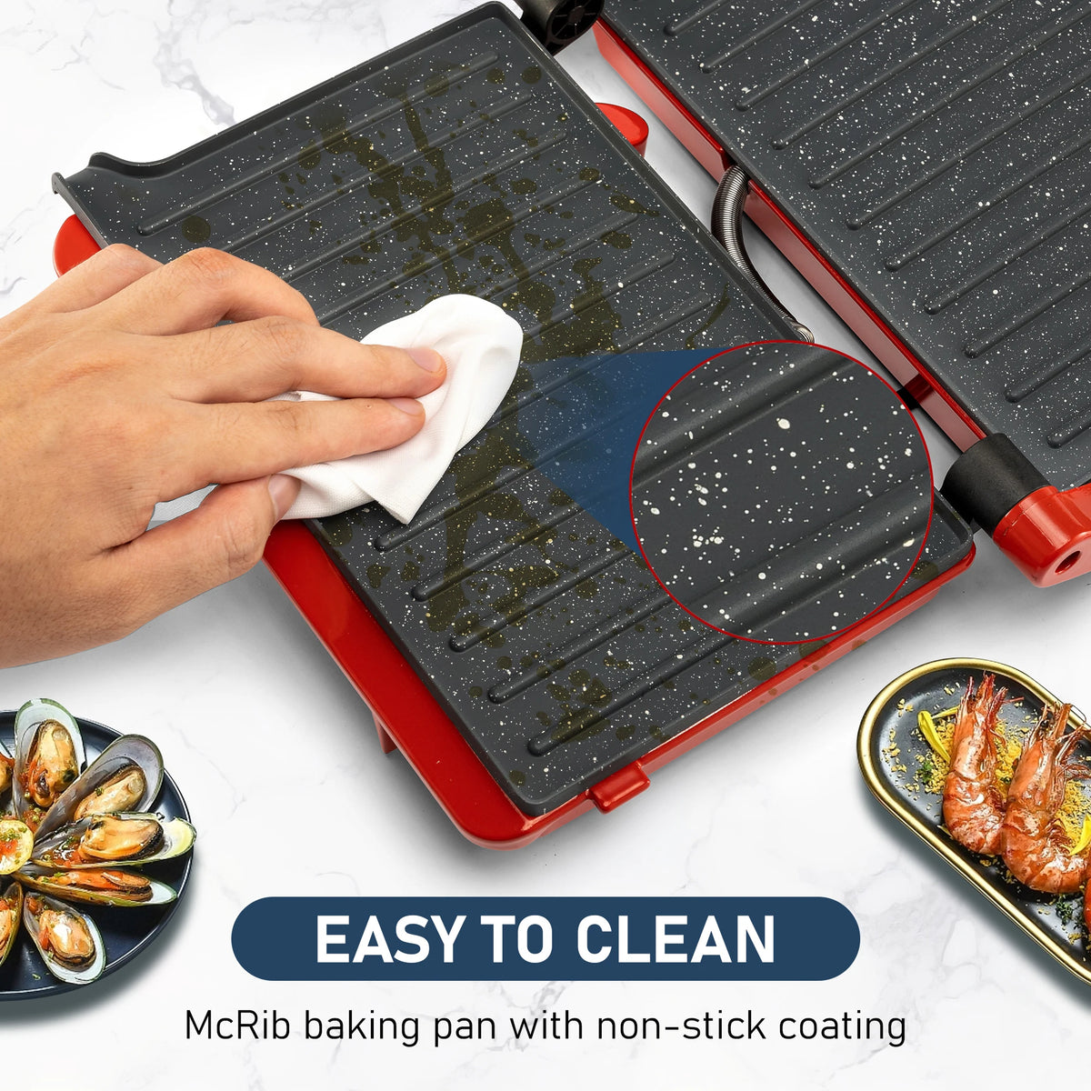 1000W Electric Sandwich Maker Panini Press Grill 180° Open Non-Stick Plates Easy Clean Breakfast Machine 120V US Plug