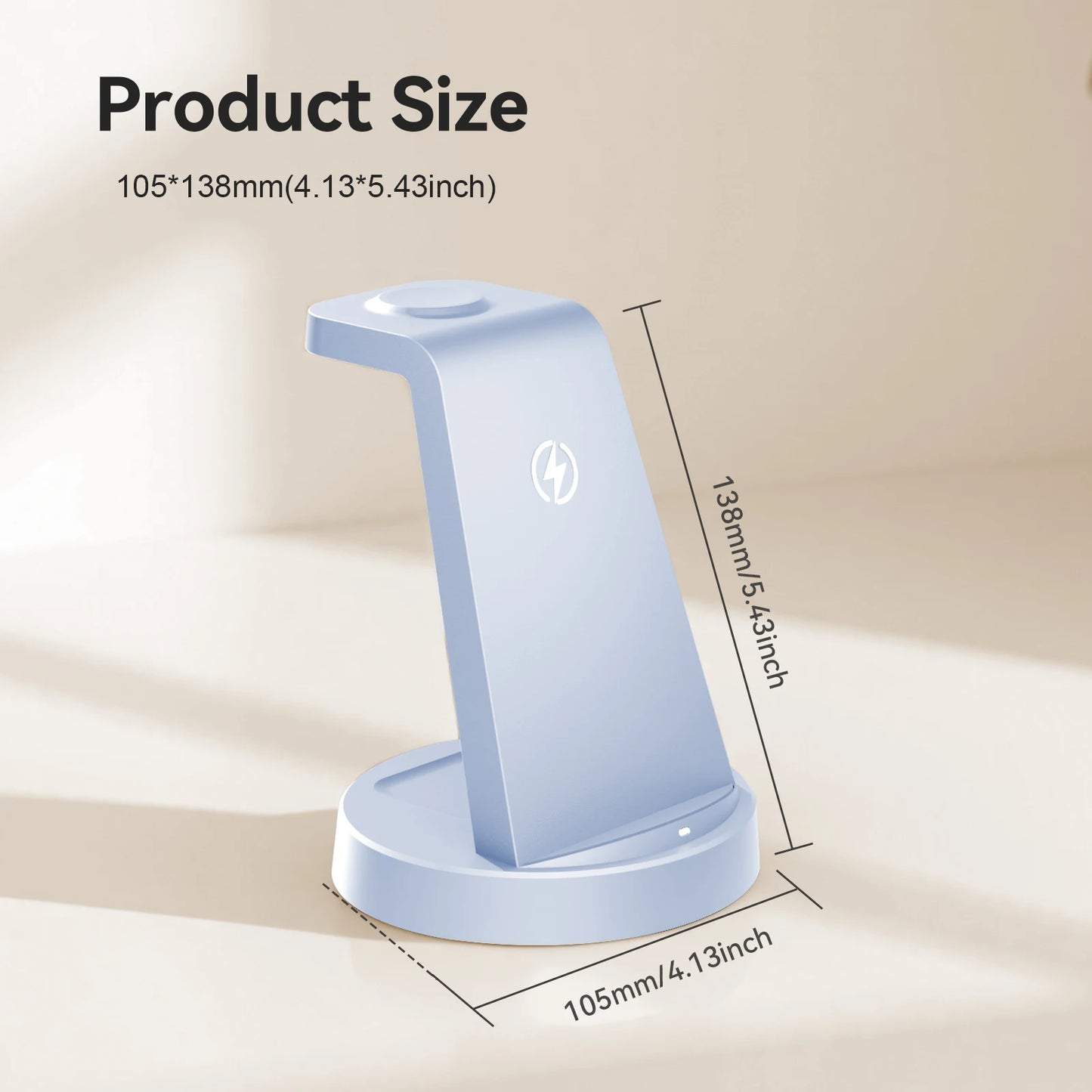3 In 1 Magnetic Wireless Charger Stand 15W Fast Charging Dock Station Phone Holder For iPhone 17 16 15 14 Airpod Watch