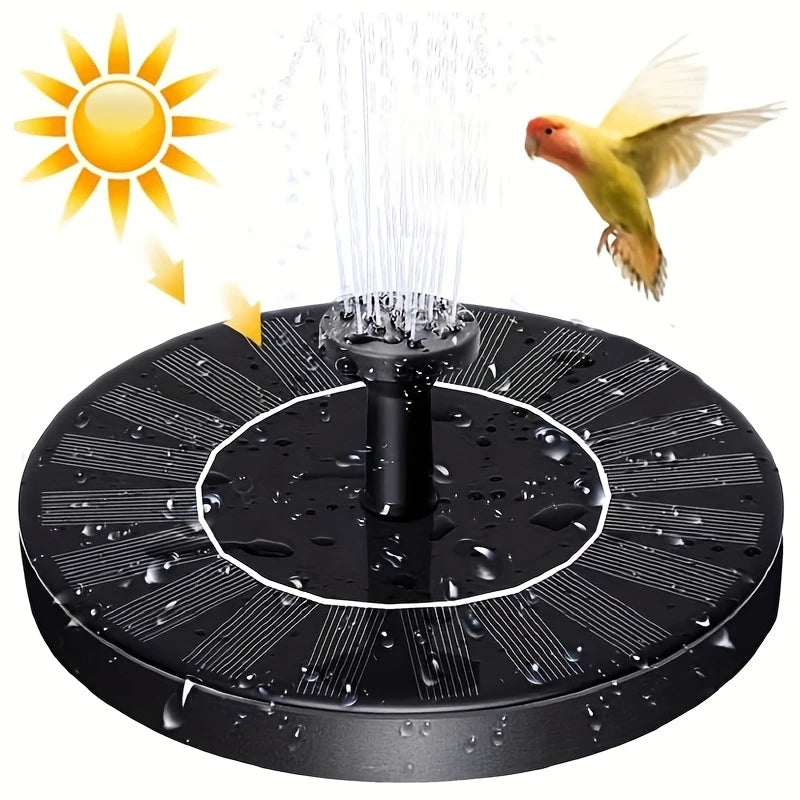Floating Solar Water Fountain 1.4W Solar Powered Pond Fountain With Multiple Spray Nozzles Circulating Water Pump For Bird Bath Garden Patio Pool Yard Landscape Decoration