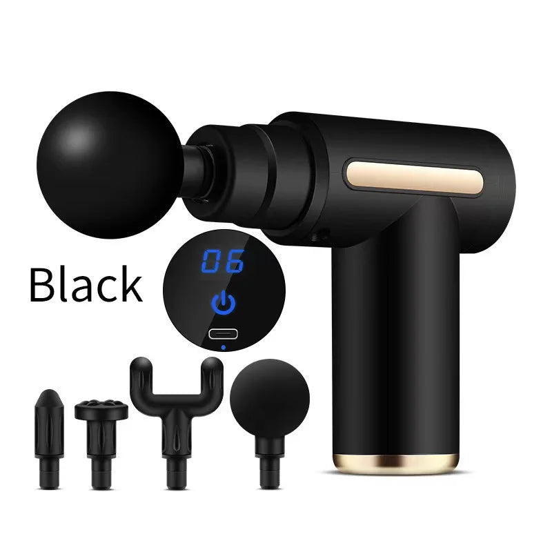 Professional Electric Muscle Massager Fascia Gun Mini Pocket Device Low Noise Neck Massager for Fitness And Muscle Relaxation masajeador foot massager back massager massager massage