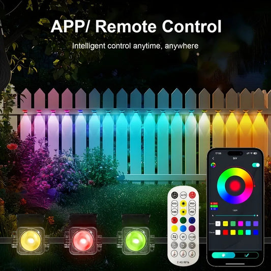 Smart outdoor string lights Permanent RGBIC lamps IP67 waterproof Suitable for gifts, garden lights, garden decorations