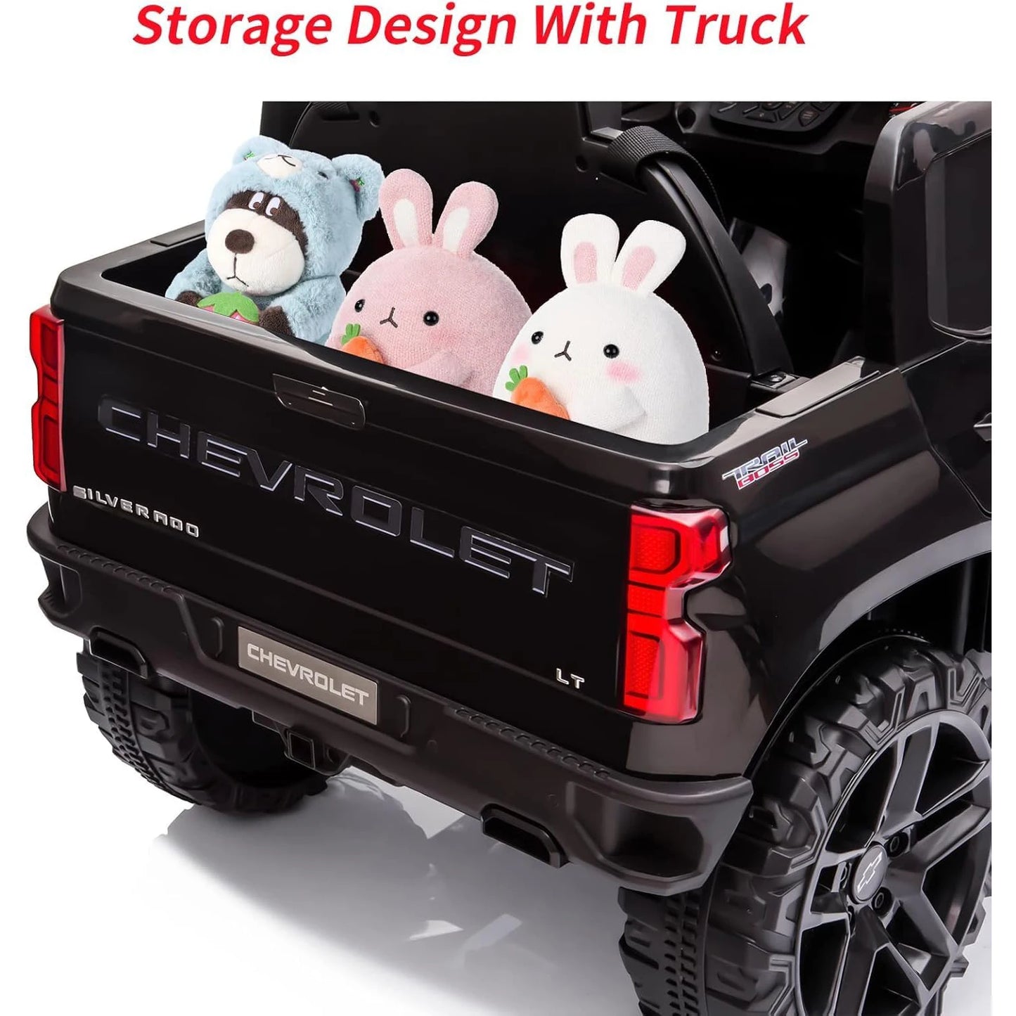 12V Kids Ride on Truck，Electric Ride on Car，Electric Vehicle for Kids/Toddlers, with Remote Control, MP3/Bluetooth LED Light