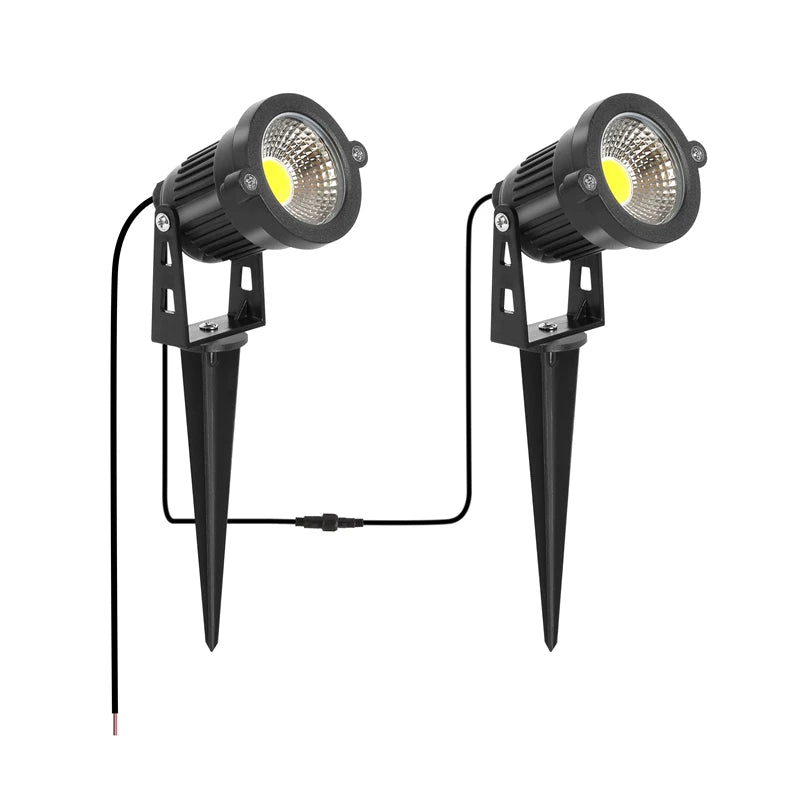 2/4/6/10 in 1 IP65 Waterproof 2 Meters Waterproof Wiring LED Garden Lights Outdoor Lawn Lamp Safety Low Voltage Street Lights