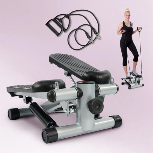 Mini Steppers Stair Steeper with Resistance Bands Portable Stepper Capable of FullBody Exercise Low Noise and Smooth 300 lbs We