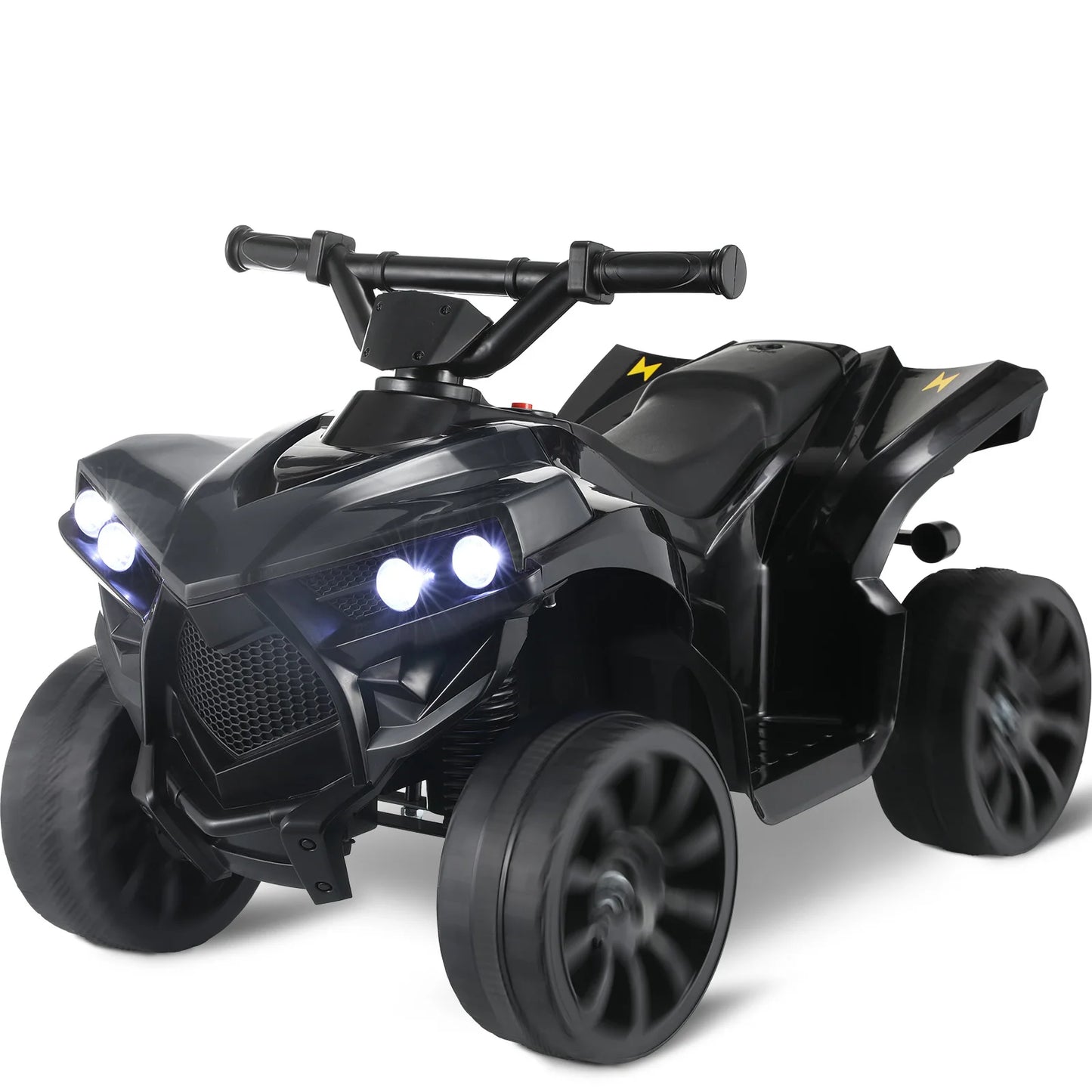 Kids Electric Car, 6V Toddler ATV  Ride-On Toy, 4-Wheel Battery Powered Motorbike for Kids 1-6 Years Old, In/Outdoor Playroom