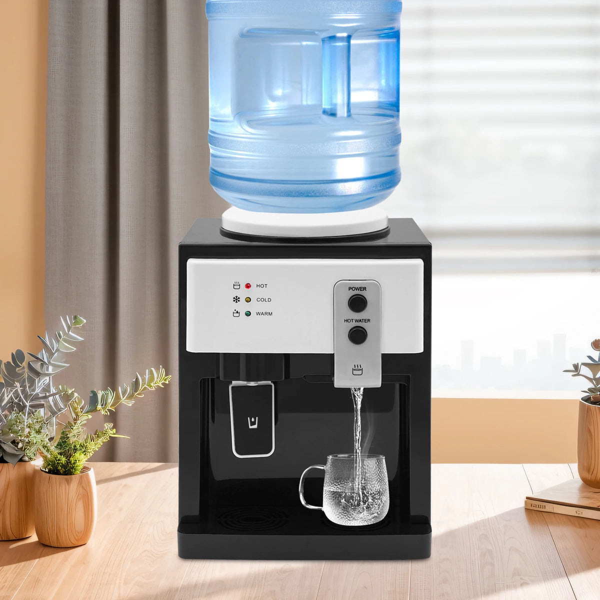 Water Cooler Desk Model HS-09 110V US Plug Hot And Cold Water Dispenser Durable Food Grade Stainless Steel Tank For Home Office