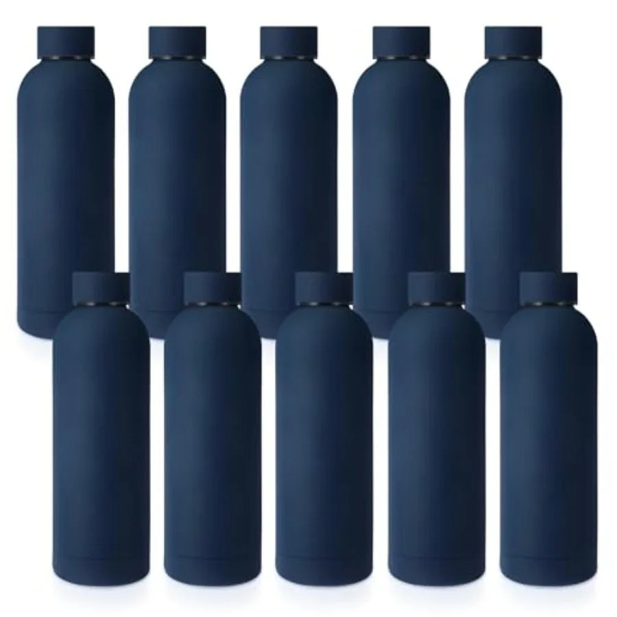 10 Pcs Stainless Steel Water Bottle Bulk Teacher Employee Appreciation Gifts School Double Layer Vacuum 17 oz Small Mouth Sport