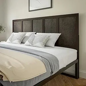 Oliver King Size Wooden Headboard Only, Four Panel Headboard in White