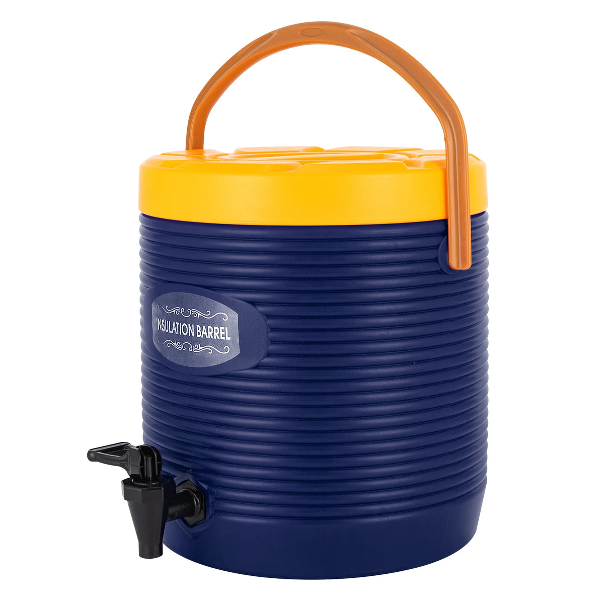Stainless Steel Insulation Barrel Hot Water Dispenser 13L 2.91 Gallon Single Spigot Blue Insulated Beverage Dispenser For Party Kitchen
