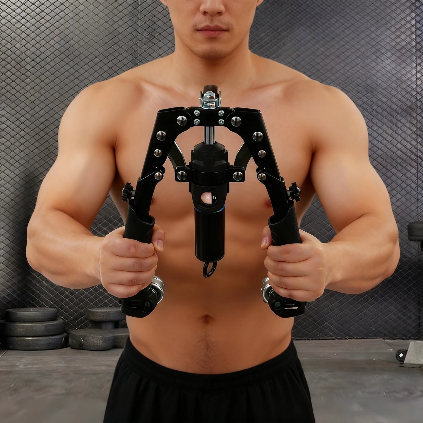 Hydraulic Power Twister Spin Button Arm Blaster Forearm Workout Equipment  Adjustable 22-440lbs for Arms, Legs, Biceps, etc