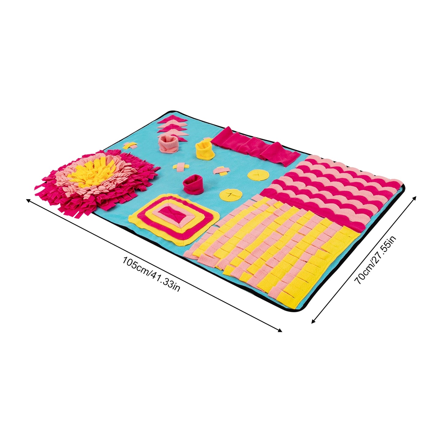 Snuffle Mat for Dogs Large Pet Feeding Mat Slow Eat Interactive Puzzle Game Durable Fleece Machine Washable