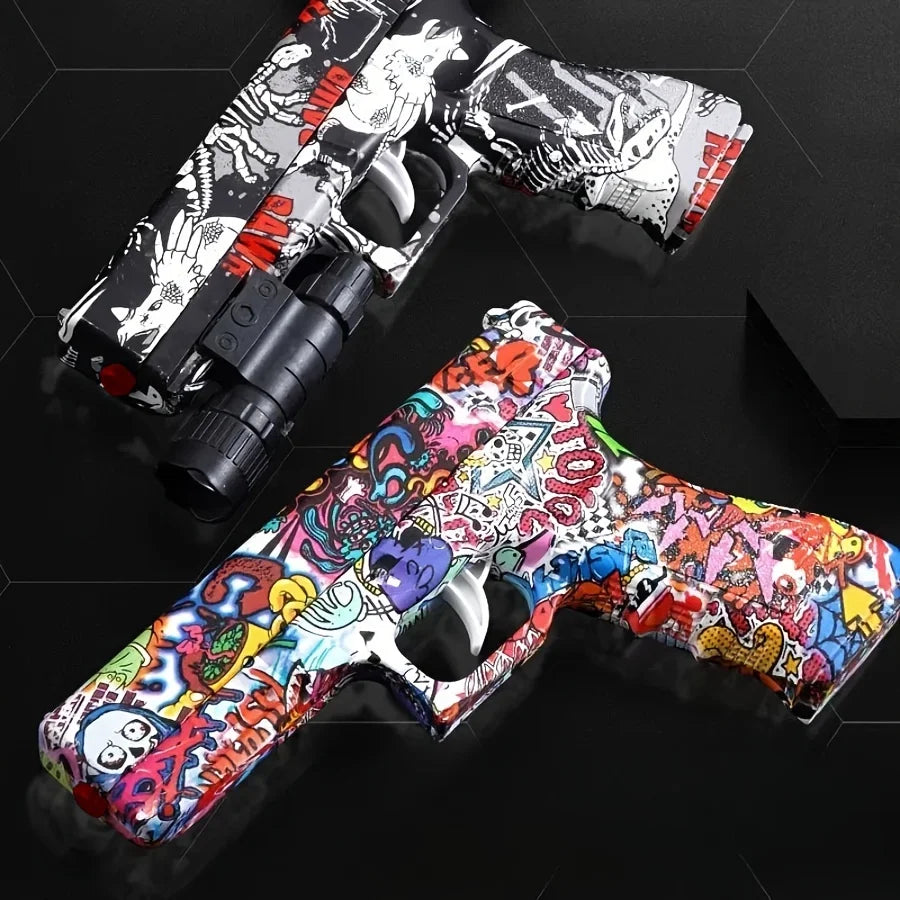Shooting Toy Gel Ball Blaster, Fully Manual Outdoor Toy Model Without Charging, Suitable For Backyard Game, Gift(without Bullet)