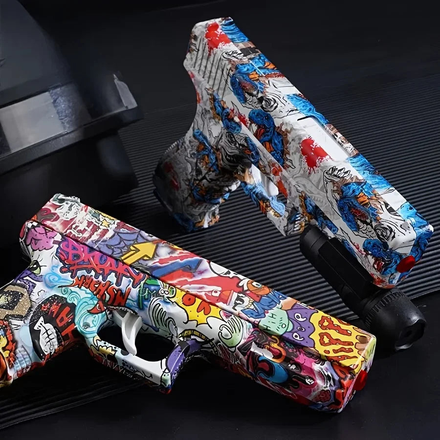 Shooting Toy Gel Ball Blaster, Fully Manual Outdoor Toy Model Without Charging, Suitable For Backyard Game, Gift(without Bullet)