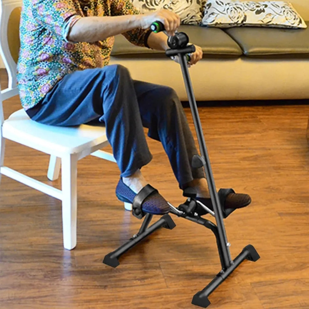Exercise Bike for Seniors,Pedal Exerciser Bike Hand Arm Leg and Knee Peddler Adjustable Exercise Equipment for Seniors,Elderly F