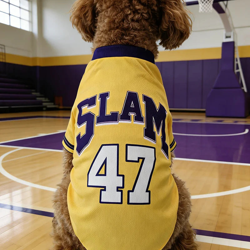47 Mesh Breathable Dog Clothes Teddy Sport Large Dog Jersey Basketball Clothing Puppy T-Shirts Summer Pet Cat Shirts