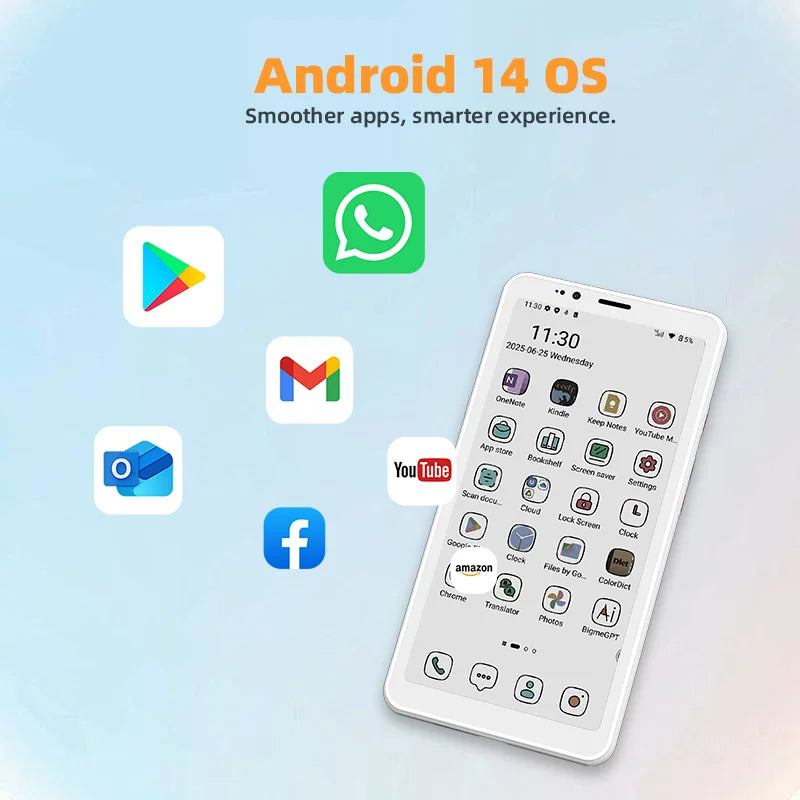 Bigme Hibreak S Color ebook reader, 5.84'' E-ink electronic book, 6GB+128GB, Android 14 OS eReader, eye-Friendly E-Paper e-Book
