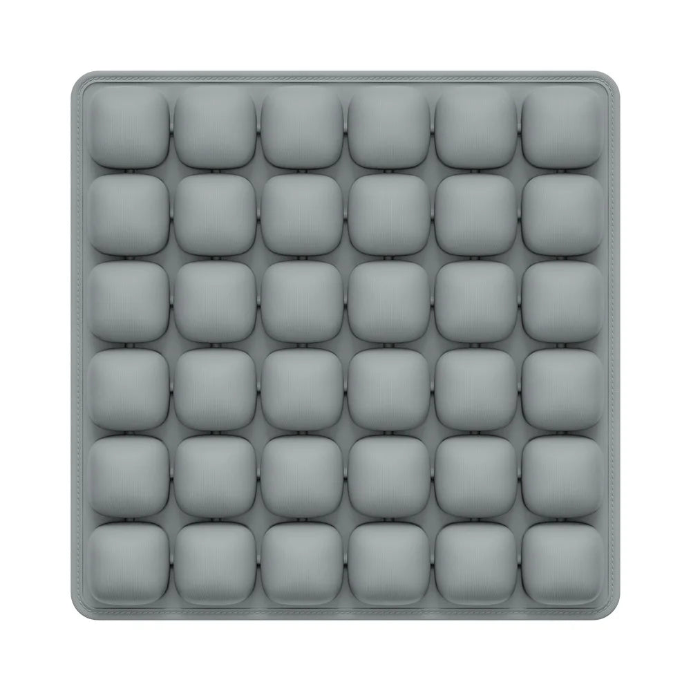 Adjustable Press-to-Inflate Seat Cushion | Pressure Relief for Office, Car & Airplane, Fabric Breathable & Anti-Slip,