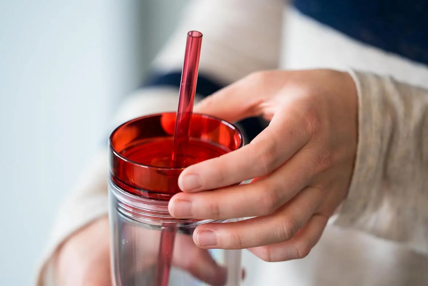 12 Colorful 16oz Reusable Tumblers with Lids & Straws, Double-Wall Acrylic Cups for Cold/Warm Drinks