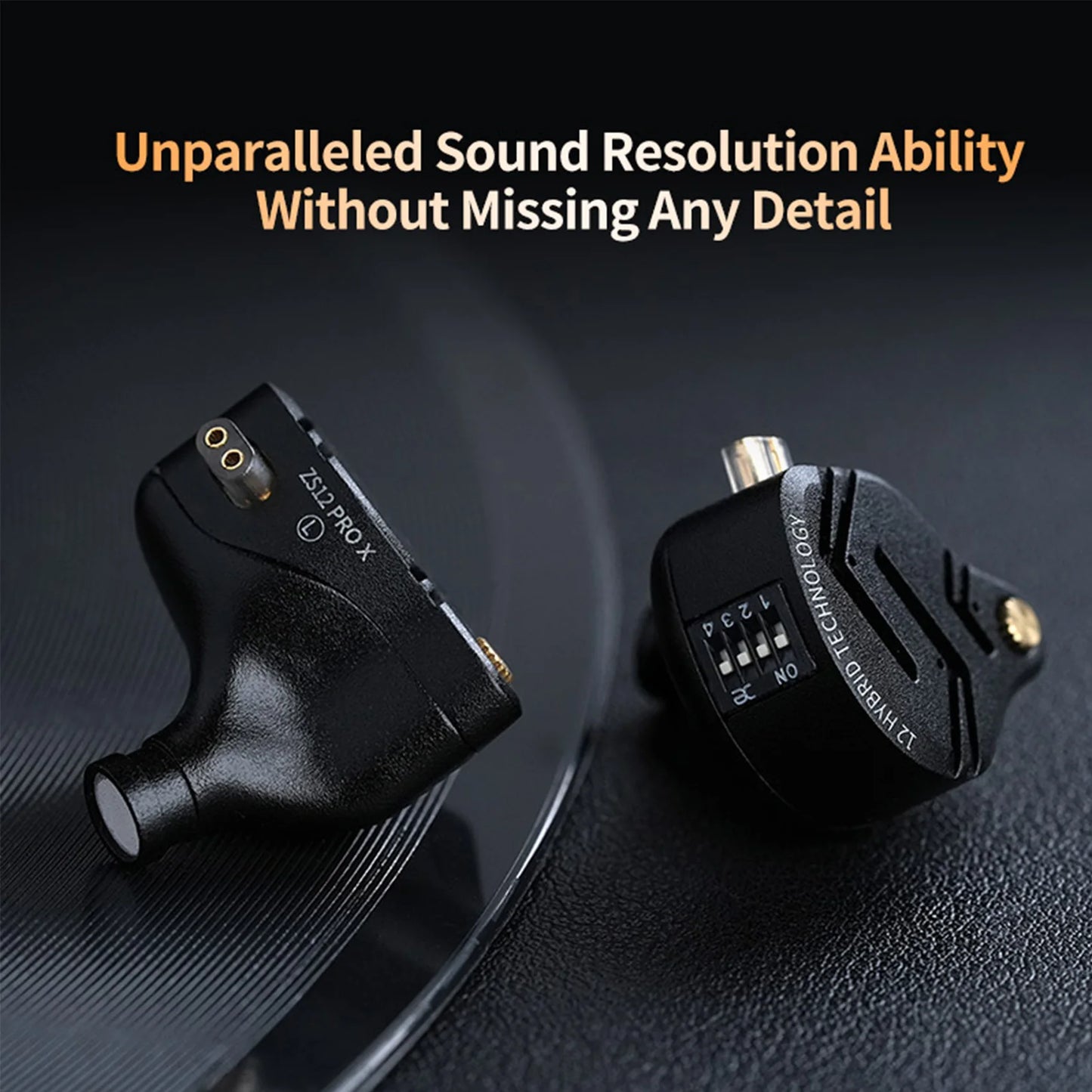 KZ ZS12 PRO X in Ear Monitor IEM Headphones 1DD 5BA Hybrid Wired Gaming Earbuds HiFi Earphones with 2PIN Cable Tunable Full Metal IEM
