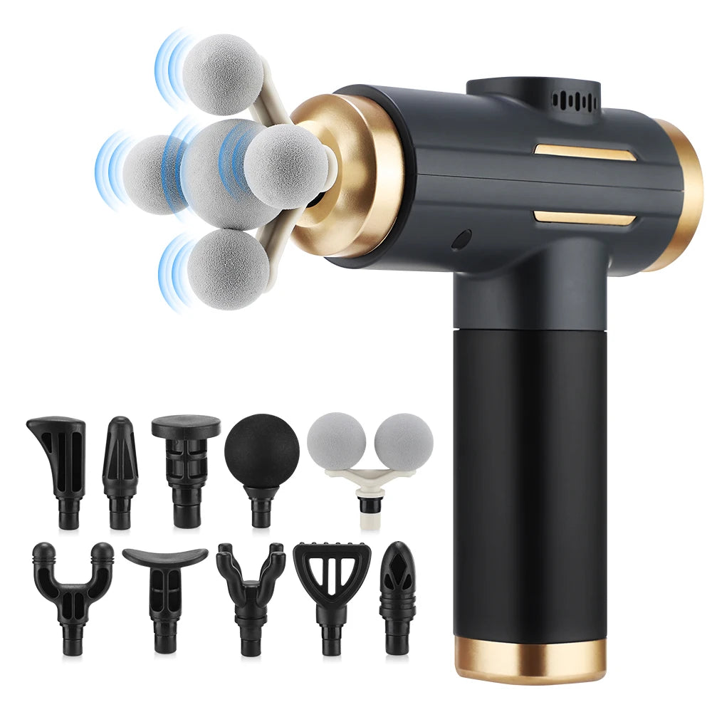 Electric Massage Gun 99 Levels High-Frequency Vibration Powerful Fascia Gun for Body Muscle Relief Arm And Leg Massager