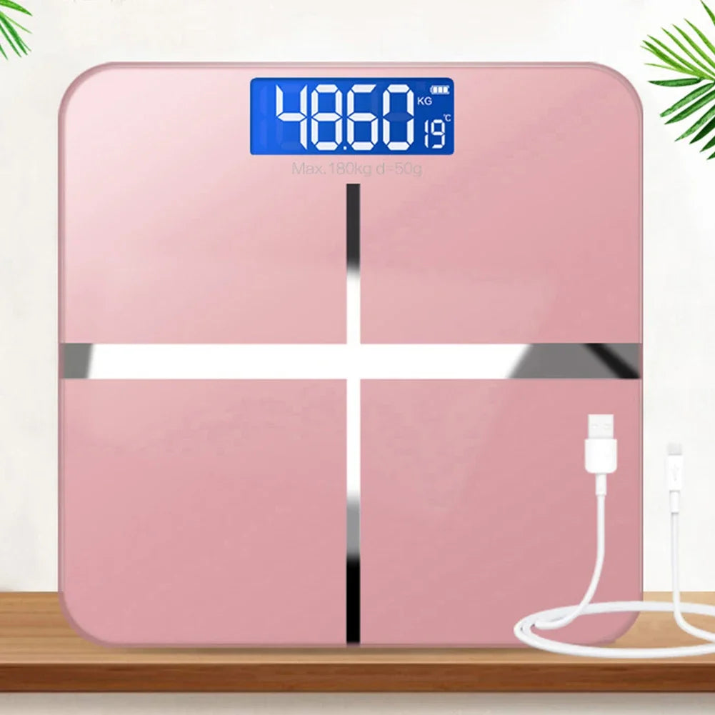 Smart Electronic Weight Scale, High Precision Digital Scale with LED Display & Rechargeable Battery for Home and Office Use