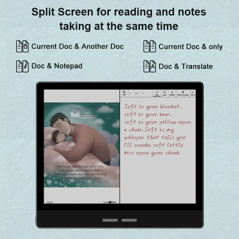 Bigme B751C 7-inch eink screen e-book reader smart book electronic paper notebook E ink handwriting ebook ereader tablet