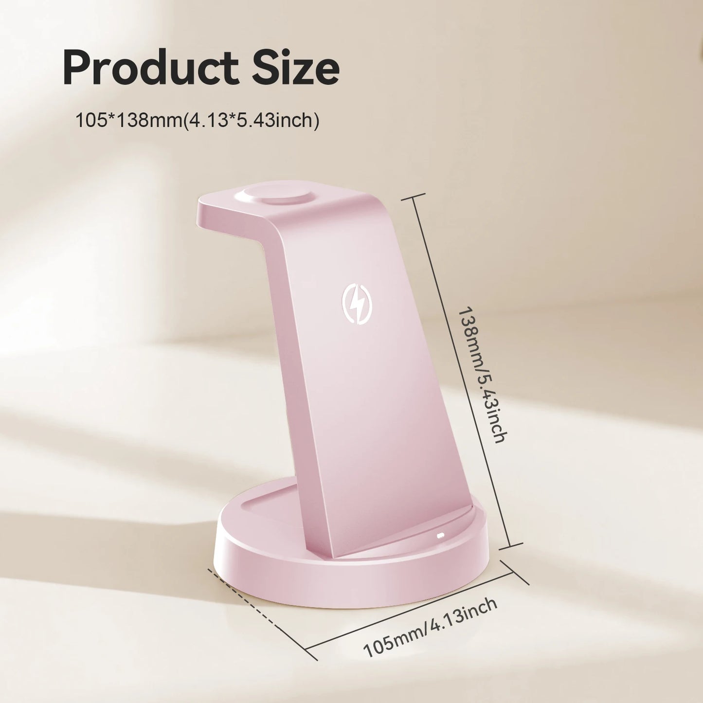 3 In 1 Magnetic Wireless Charger Stand 15W Fast Charging Dock Station Phone Holder For iPhone 17 16 15 14 Airpod Watch
