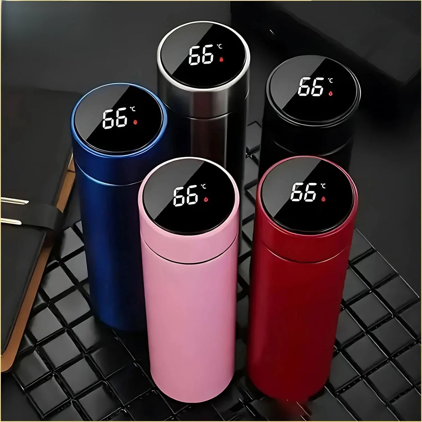 500ML Temperature Display Thermos Cup Stainless Steel Divided Thermos Bottle Outdoor Vacuum Insulated Cup Father's Day Gift