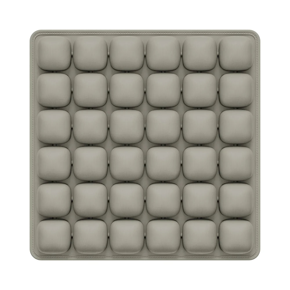 Adjustable Press-to-Inflate Seat Cushion | Pressure Relief for Office, Car & Airplane, Fabric Breathable & Anti-Slip,