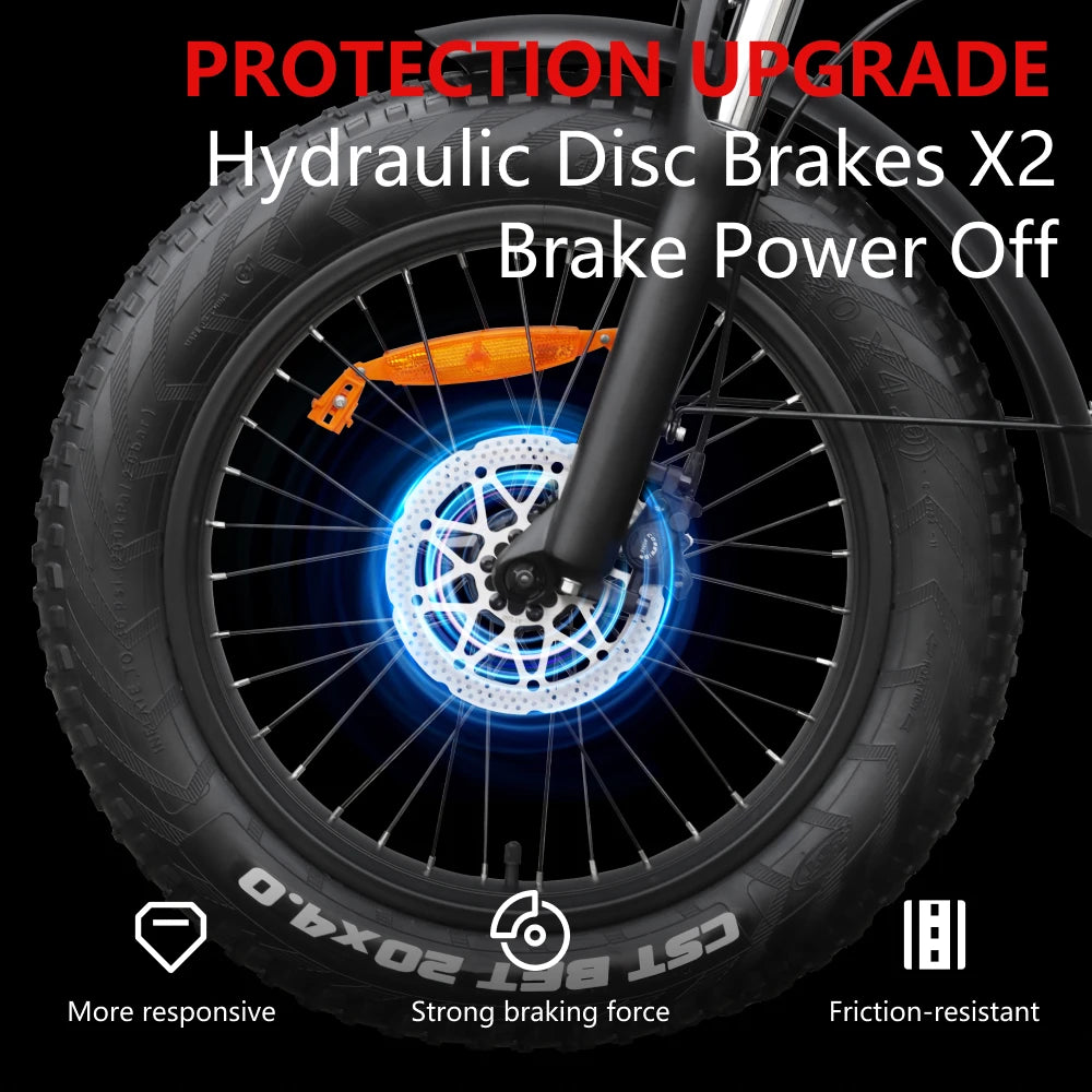 HX Q3 e bike 2000W 48V 20AH Adult electric bikes City Ebike 20Inch Tire Off-Road fat Mountain Electric bicycles E bicycle