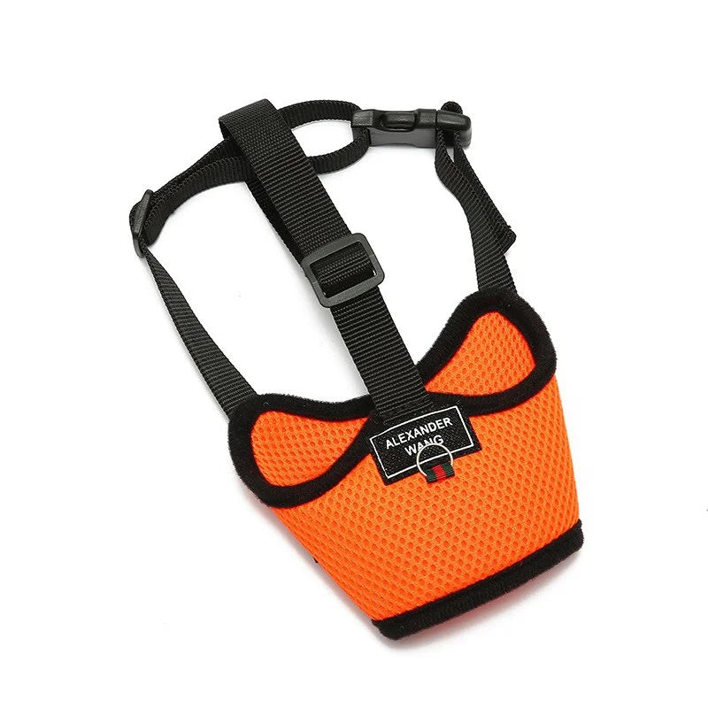 1PCS Adjustable Dog Muzzle Breathable Dog Mouth Cover Muzzle Collar Anti Barking Pet Mouth Muzzles for Dogs Dog Accessories