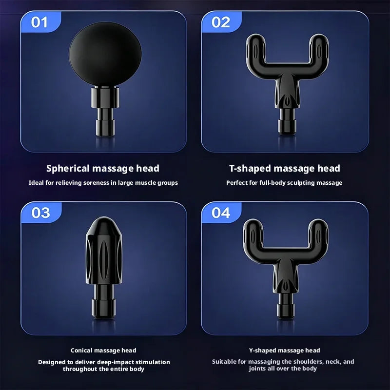 Professional Electric Muscle Massager Fascia Gun Mini Pocket Device Low Noise Neck Massager for Fitness And Muscle Relaxation masajeador foot massager back massager massager massage