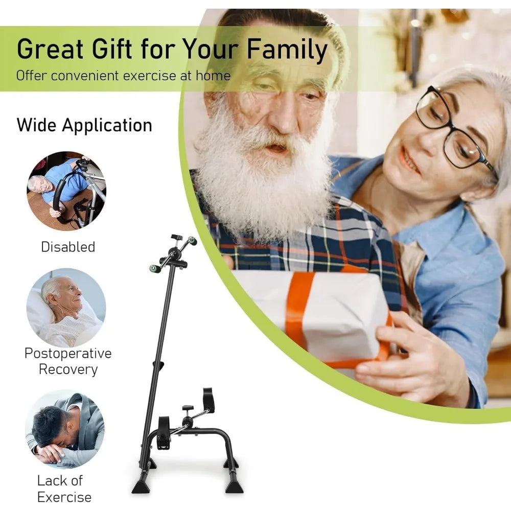 Exercise Bike for Seniors,Pedal Exerciser Bike Hand Arm Leg and Knee Peddler Adjustable Exercise Equipment for Seniors,Elderly F