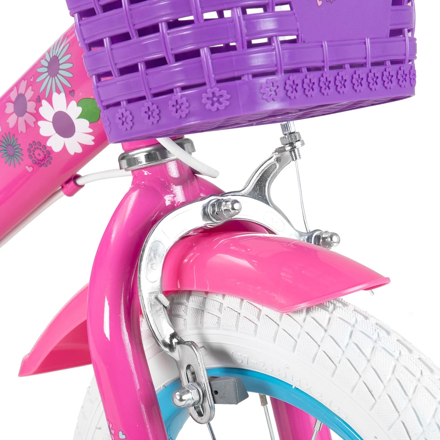 STITCH Kids Bike for Girls Boys Ages 2-7 Years, 12 14 16 Inch Girls Bikes with Doll Bike Seat & Streamers, Bicycle basket