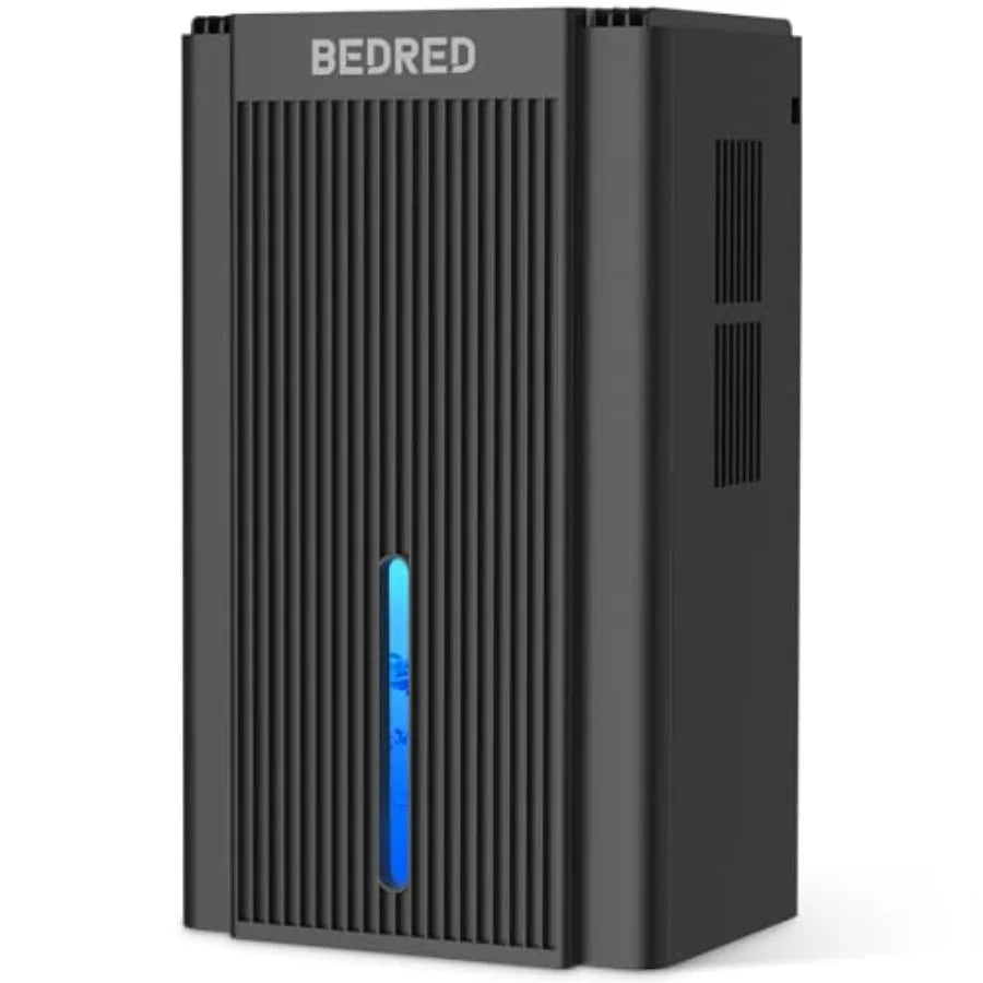 Dehumidifier for home use, ABS plastic, black, 95 oz capacity, quiet operation with auto shut off and 7-color ambient light, id