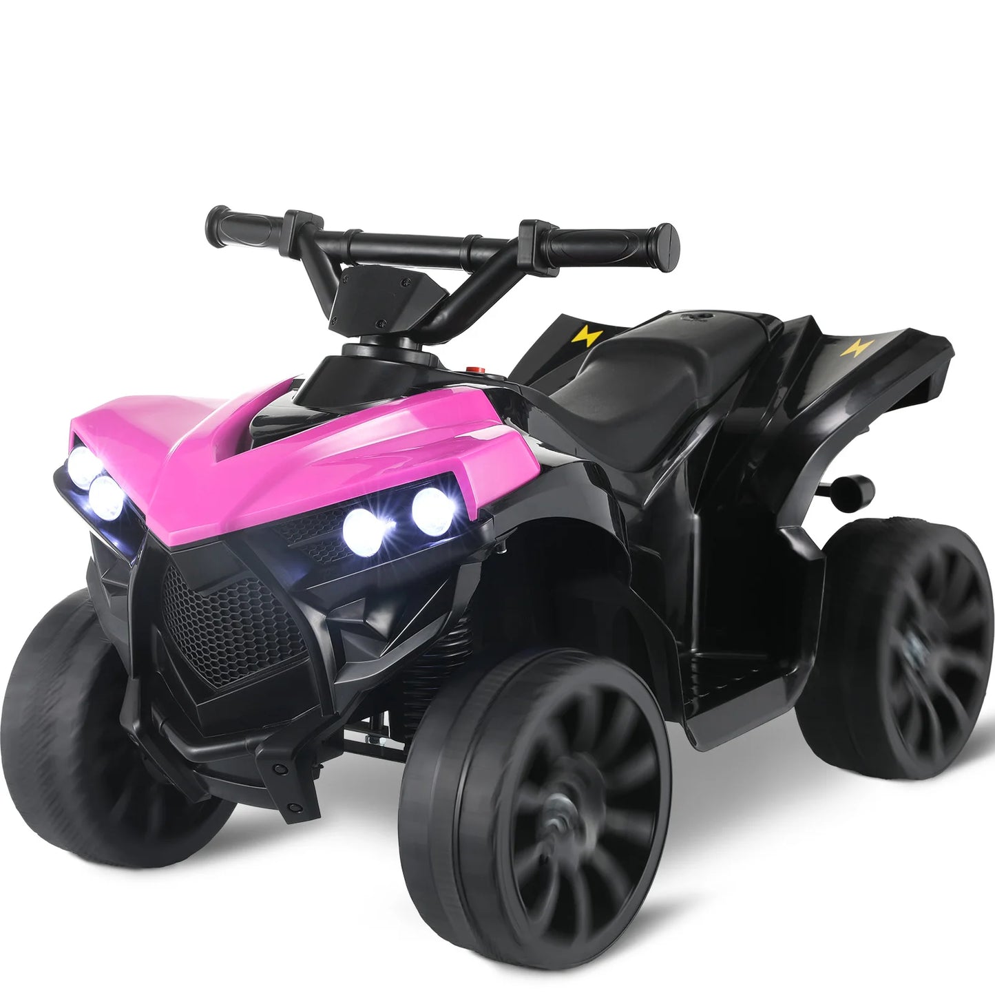 Kids Electric Car, 6V Toddler ATV  Ride-On Toy, 4-Wheel Battery Powered Motorbike for Kids 1-6 Years Old, In/Outdoor Playroom