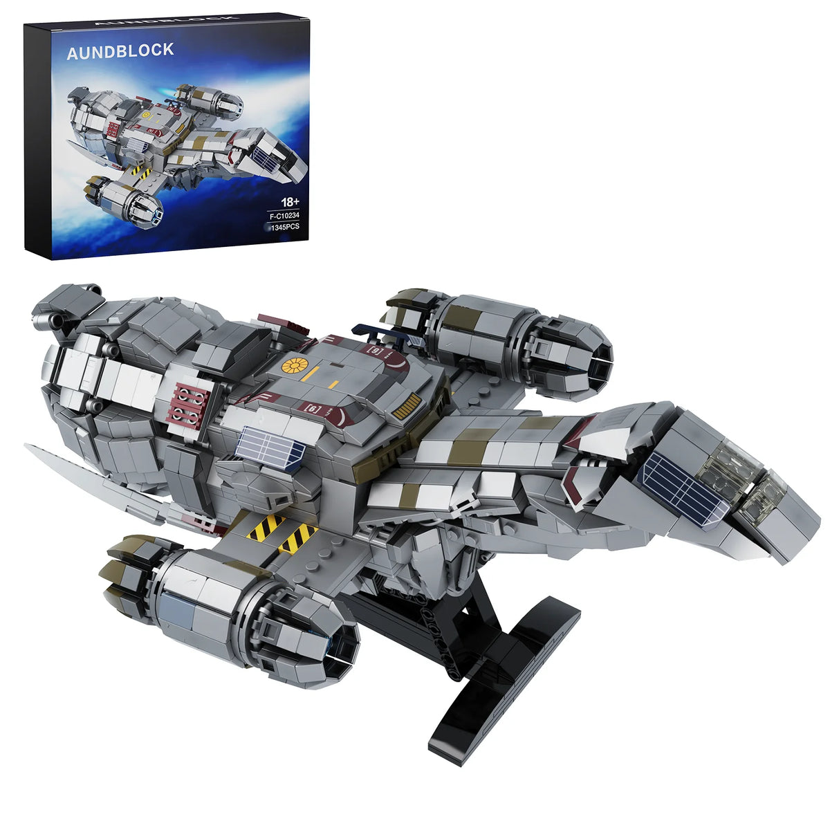 Spaceship Building Blocks Shuttle Firefly-class Bricks Toys with Display Stand Space Fans Gifts(1345 Pieces)