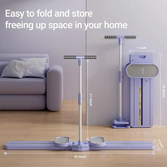 "Foldable 3-in-1 Ski Trainer: Leg, Pelvic & Hip Strengthener for Postpartum Women, Home Gym Equipment"