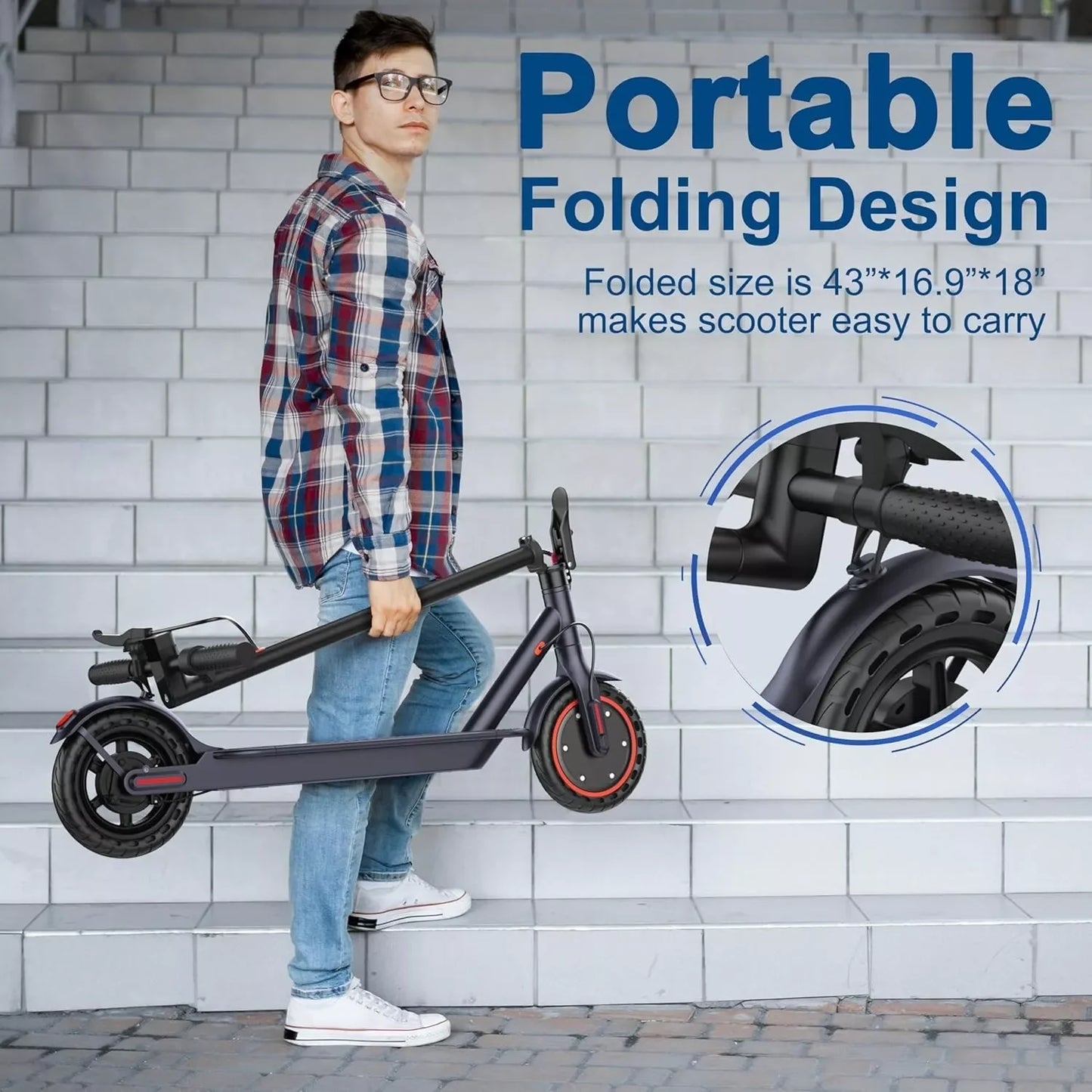 LP60 Electric Scooter 350W 19mph APP Smart Control Scooter 8.5inch tire Folding Electric Scooter 16miles Max Range for Adult